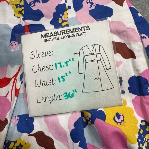 Boden Clemmie Floral Ivory Peony Burst Faux Wrap Fit and Flare Dress size 6R - Picture 8 of 8